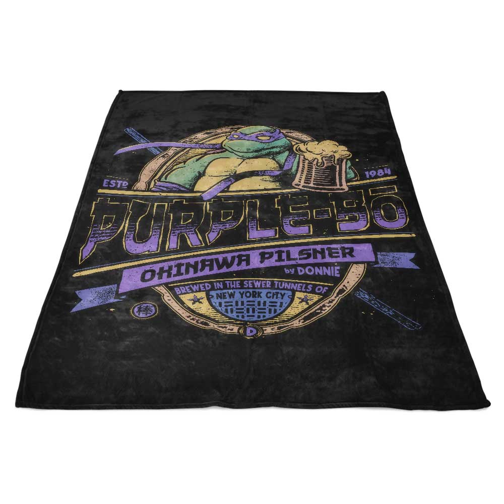 Soft and Cozy Purple Fleece Bo Blanket