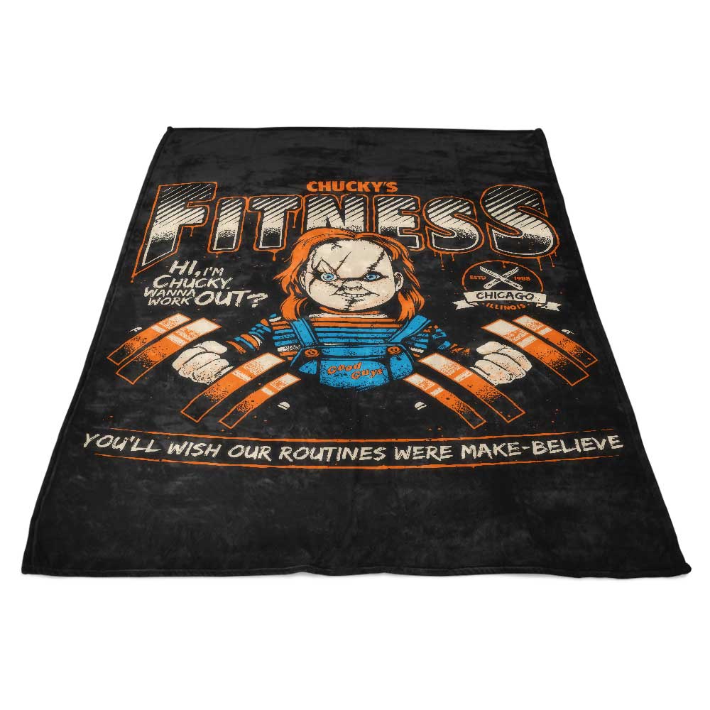 Wanna Work Out-themed Super Soft Fleece Blanket for Comfort