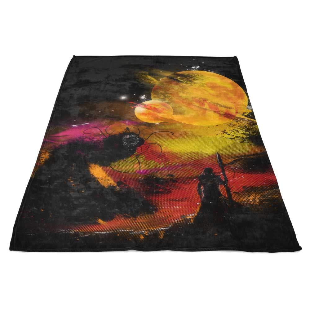 Exquisite Sunset on Arrakis Themed Fleece Blanket for Ultimate Comfort