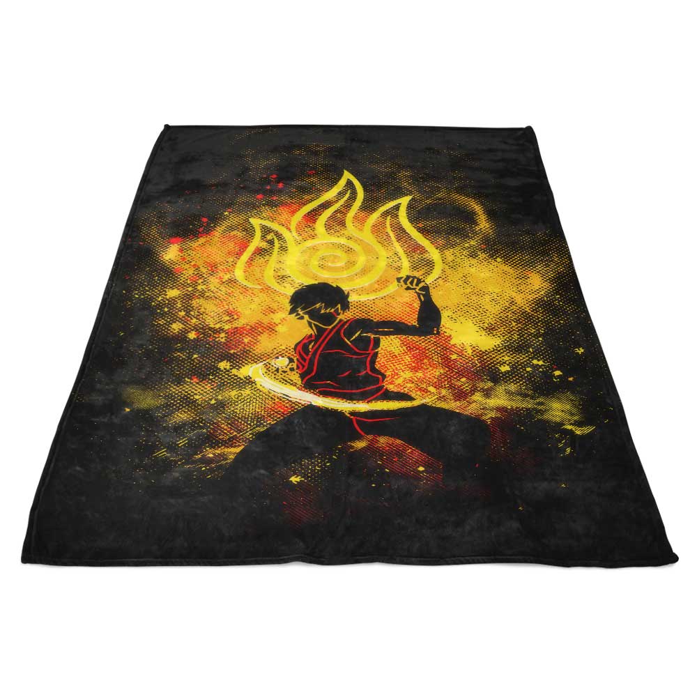 Ultra - Soft Donnie Illustrations Fire Bender Art Fleece Blanket
