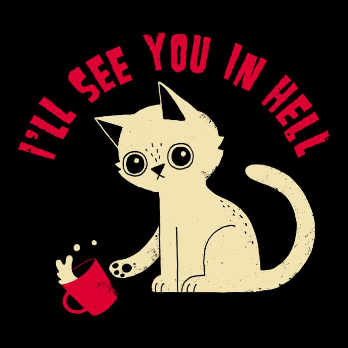 Fleece Blanket - Say 'See You in Hell' in Style