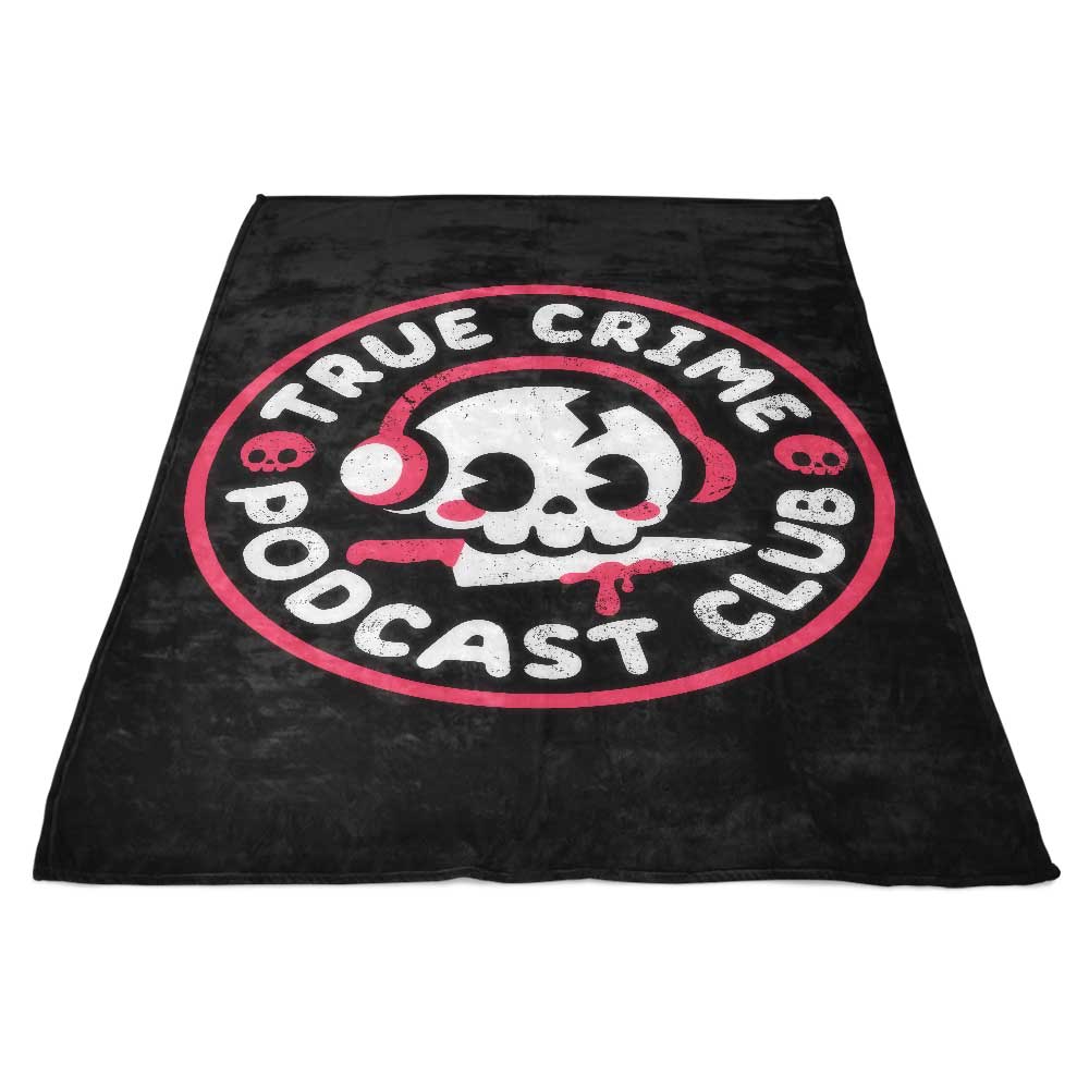 True Crime Podcast Club Premium Fleece Blanket for Comfort and Relaxation