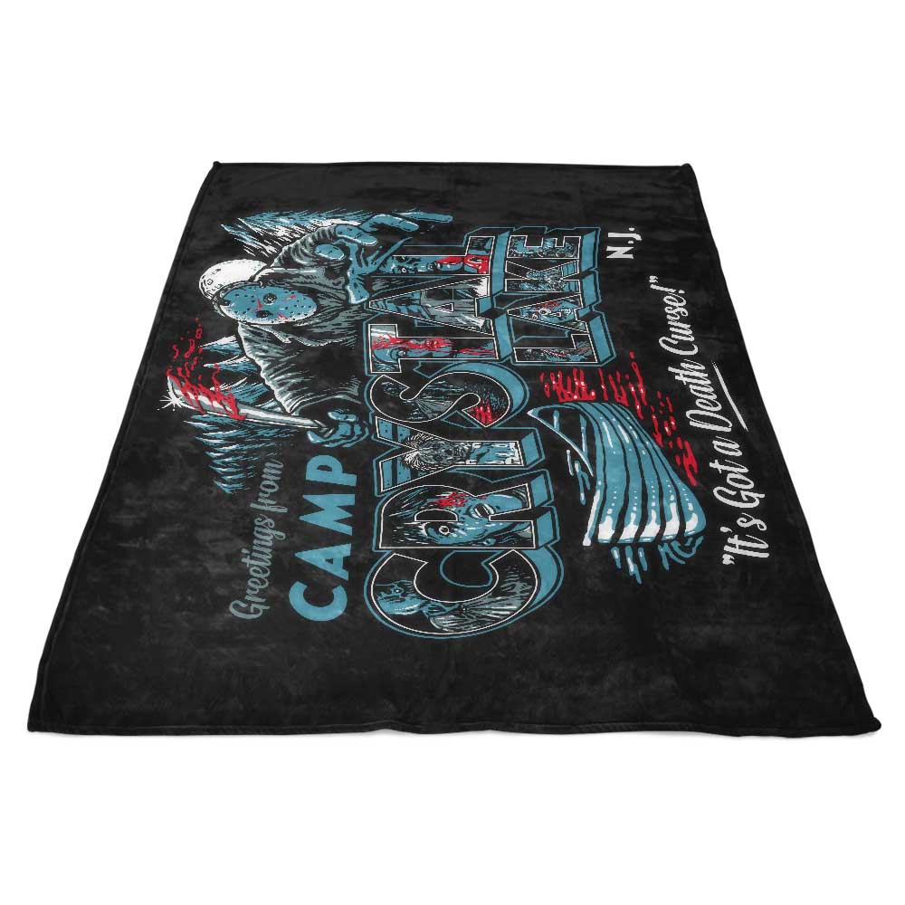 Cozy Fleece Blanket for a Virtual Visit to Crystal Lake