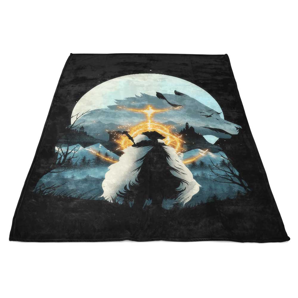 The Cozy Half Wolf Fleece Blanket by Dandingeroz