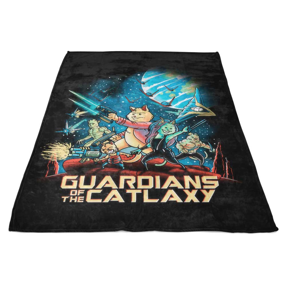 Ultra - Soft 'Guardians of the Catlaxy' Polyester Fleece Blanket