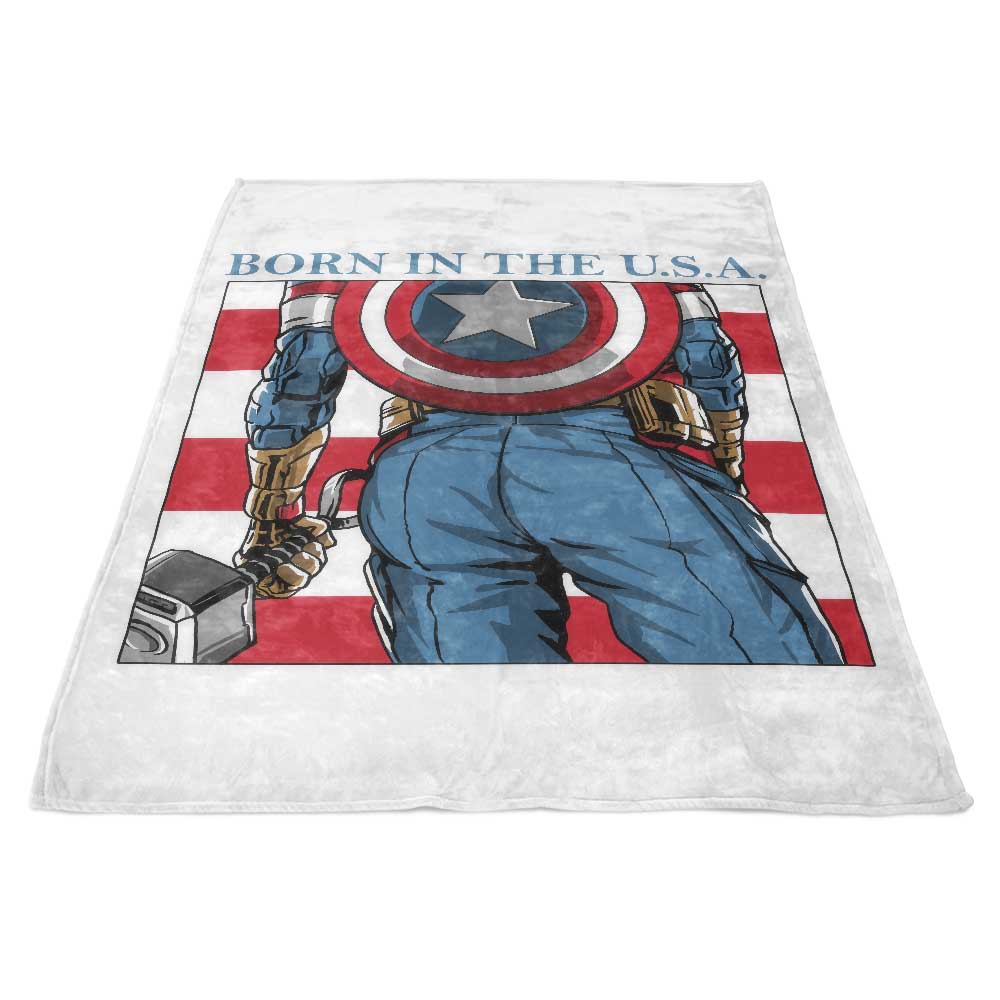 Ultra - Soft 'Born in the USA' Polyester Fleece Blanket