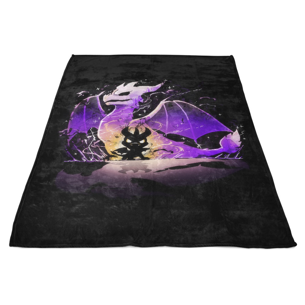 Vibrant Dragon Game Themed Fleece Blanket for Cozy Moments