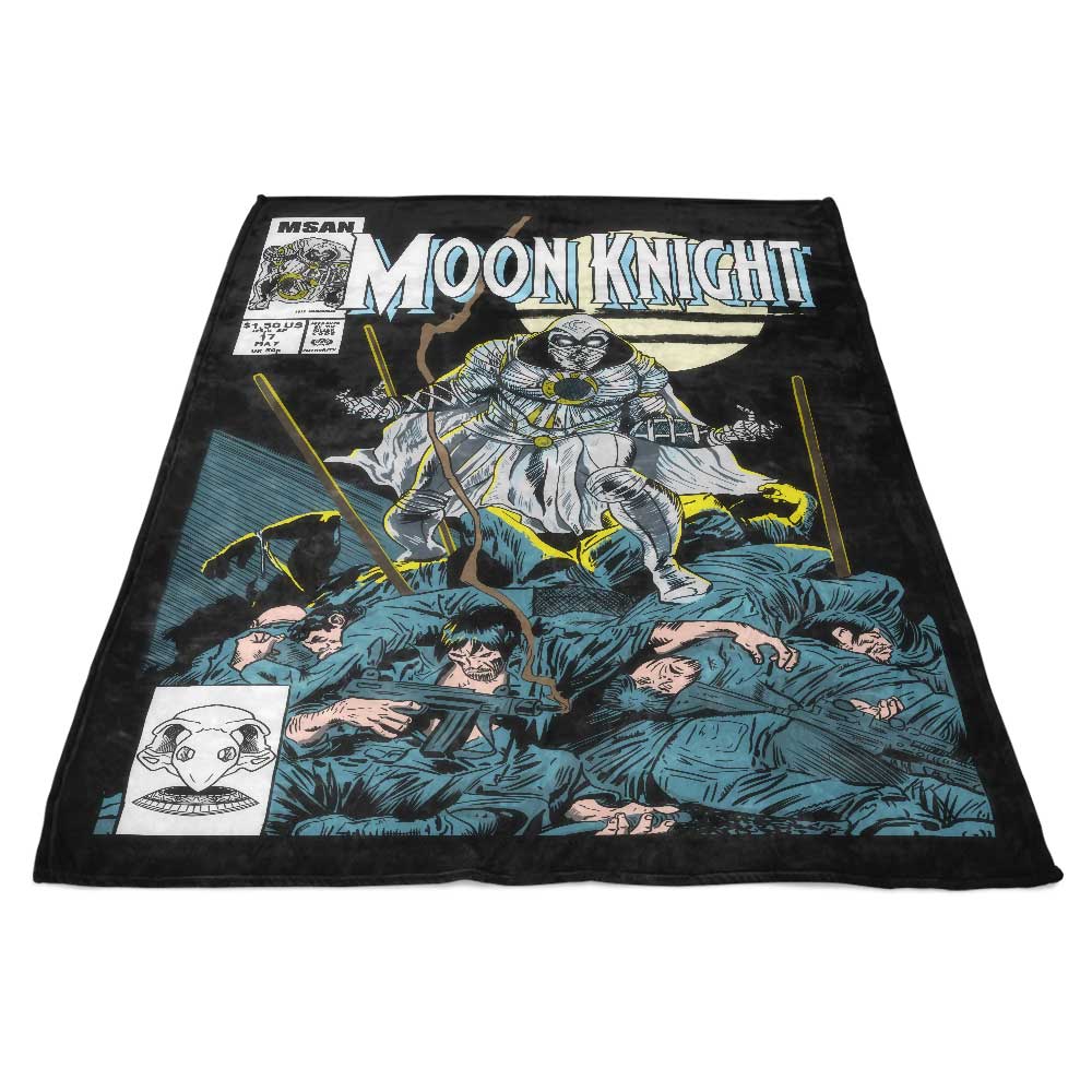 Ultra - Soft Moon Comic Polyester Fleece Blanket