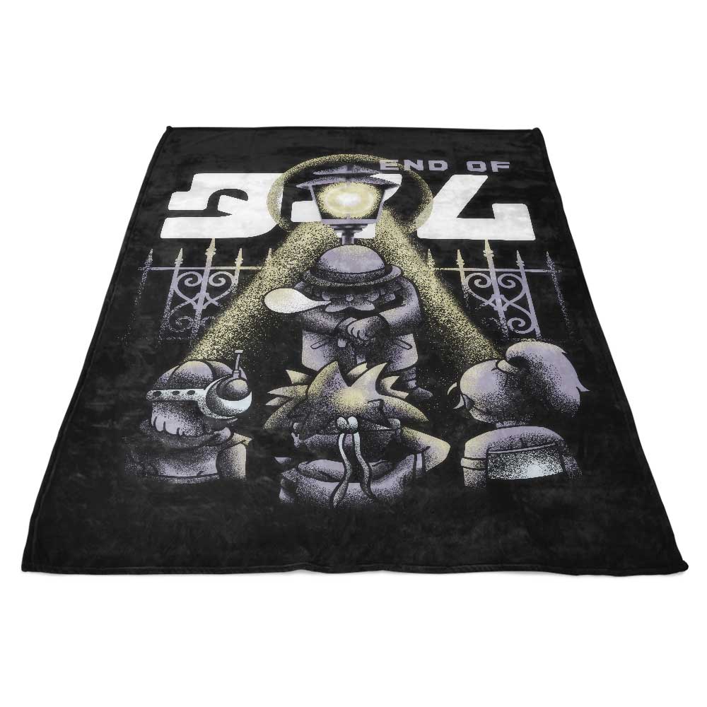 End of Time Themed Fleece Blanket for Ultimate Comfort