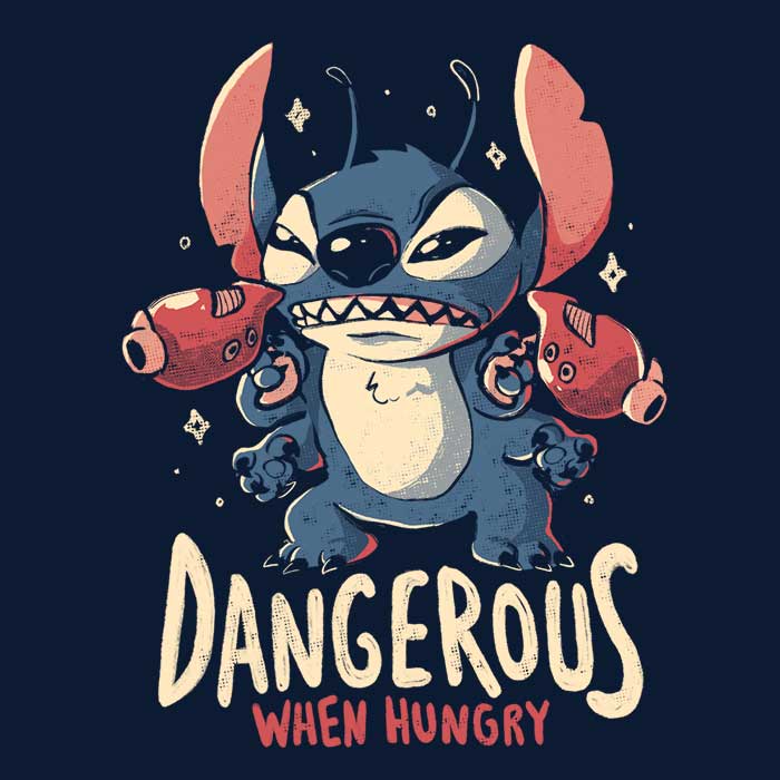 Arigatees 'Dangerous When Hungry' Cozy Fleece Blanket for Comfort