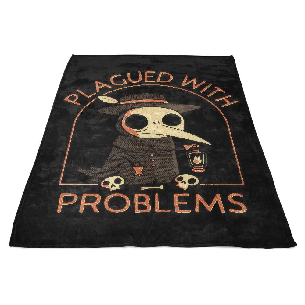 Fleece Blanket - Troubled by Issues, the Creation of DinoMike