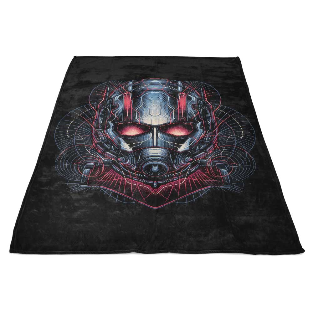 Fleece Blanket Featuring the Geometry of an Ant Design
