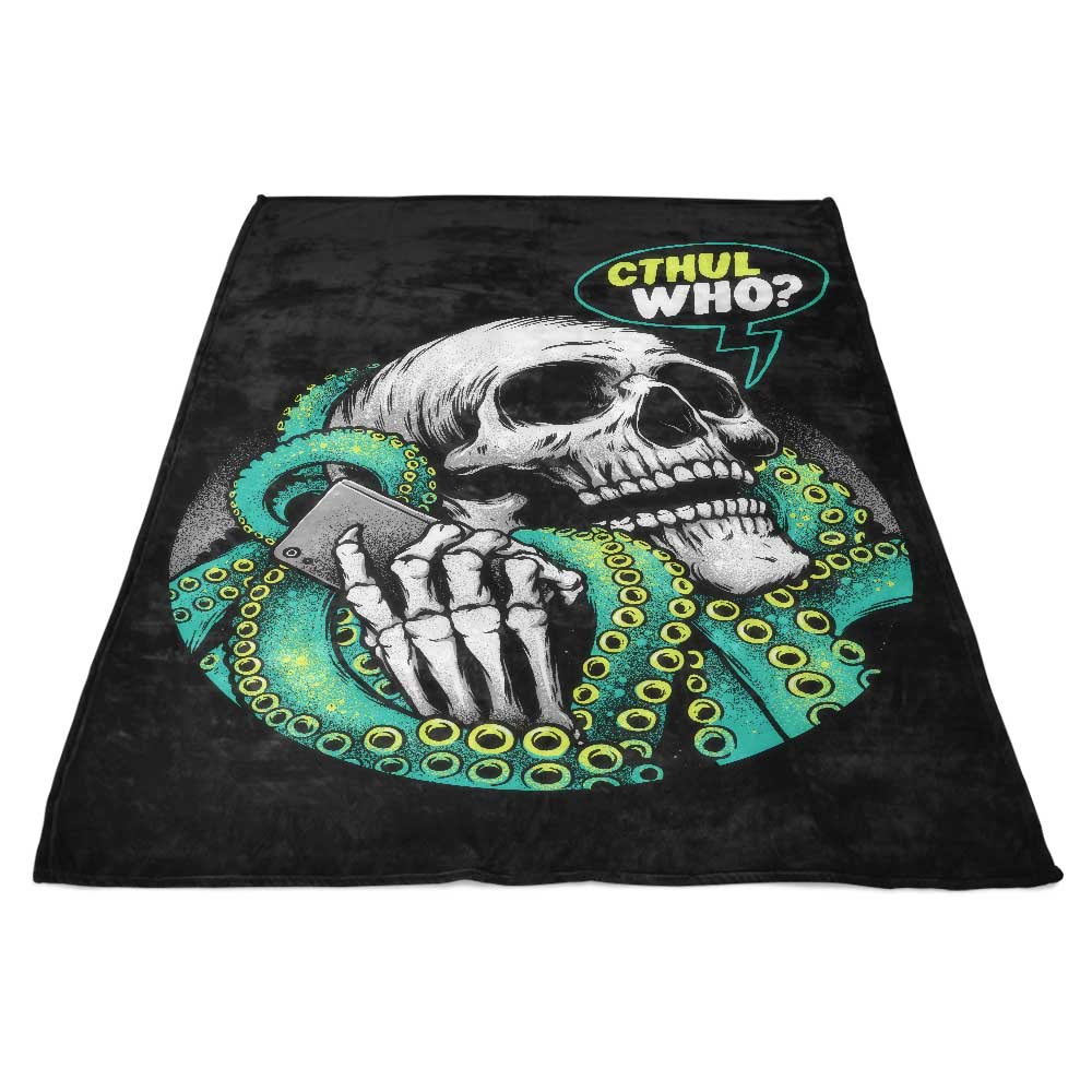 Cthul-Who Fleece Blanket - A Super Soft and Cozy Galactic Fleece Throw