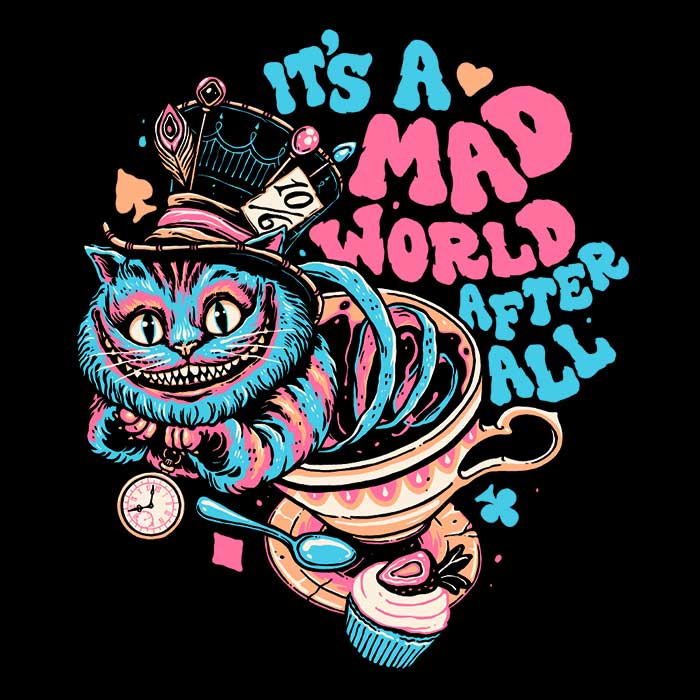 Mad World Cat Design 100% Polyester Coral Fleece Blanket