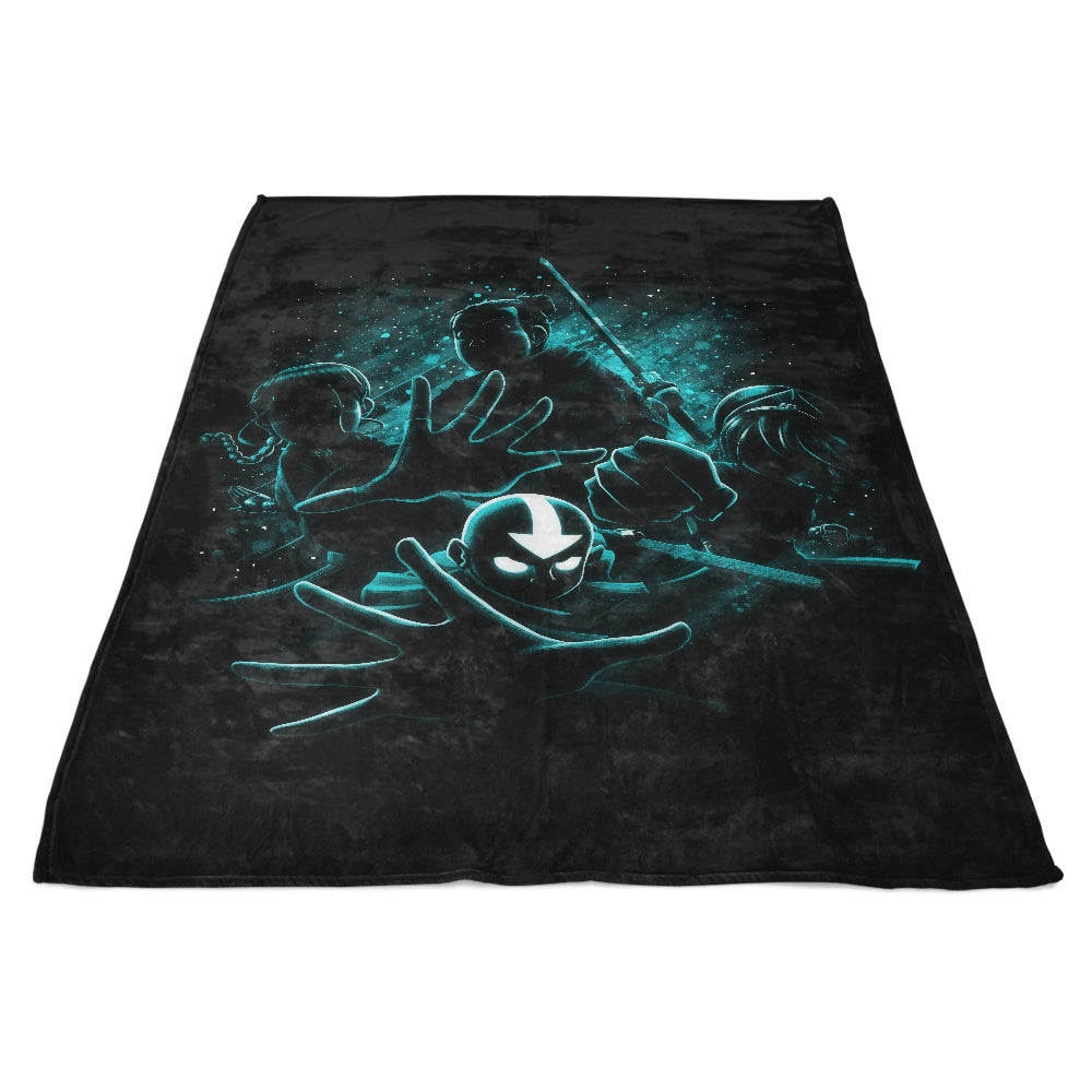 Warm Warrior Friends Fleece Blanket for Comfortable Moments