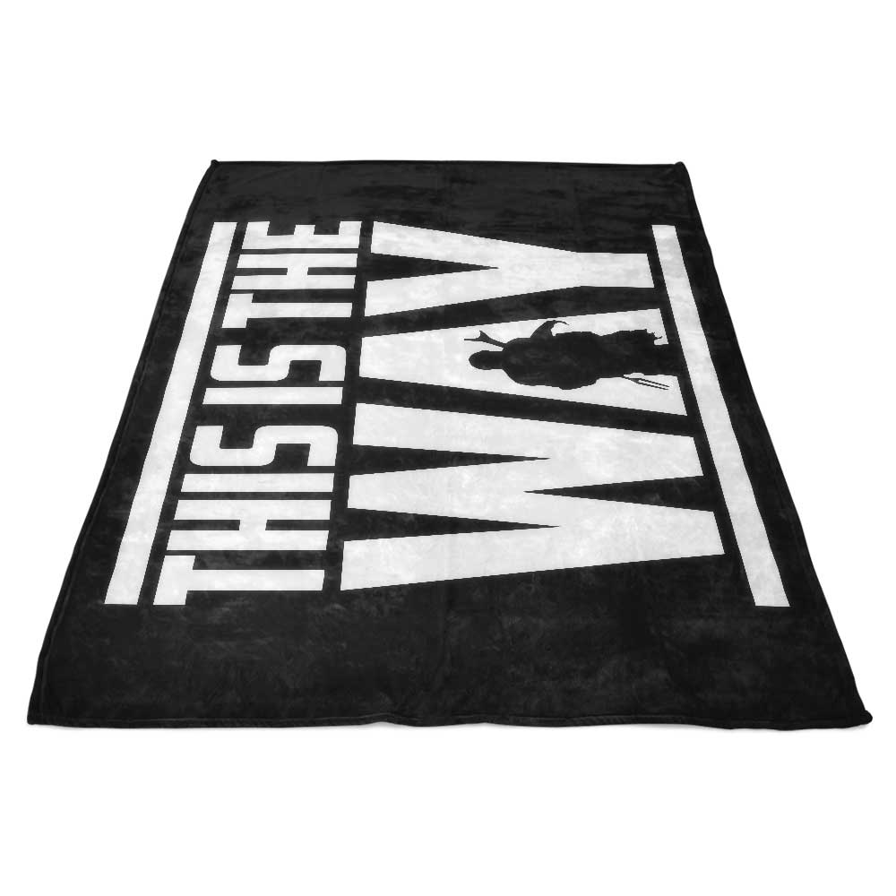 This is the Way Retro Fleece Blanket - Soft and Cozy