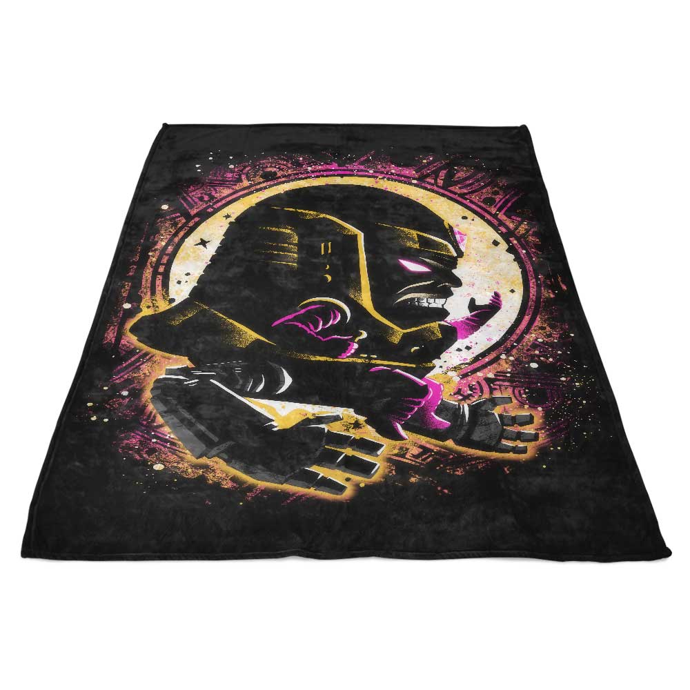 Alemaglia's Big Head Design Fleece Throw Blanket