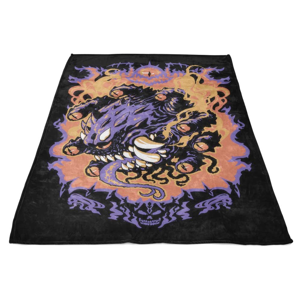 Ultra-Soft 'Beholder Attack' Polyester Fleece Blanket