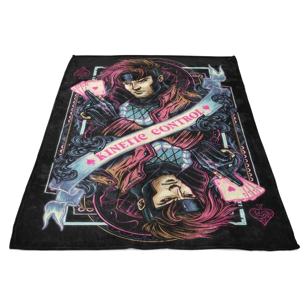 Kinetic Control Branded Cozy Fleece Blanket