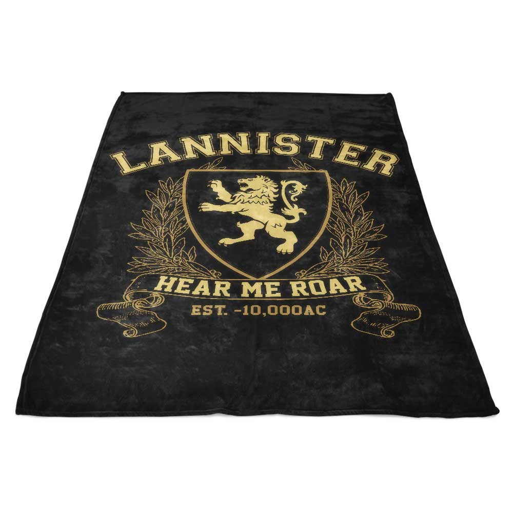 Comfortable Fleece Blanket Inspired by Lannister University