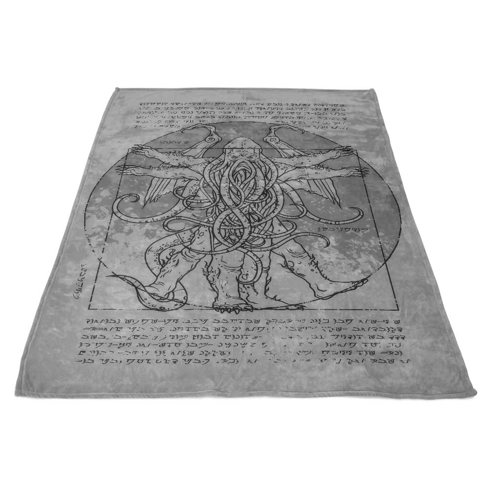 The Lovecraftian Man Inspired 100% Polyester Coral Fleece Blanket
