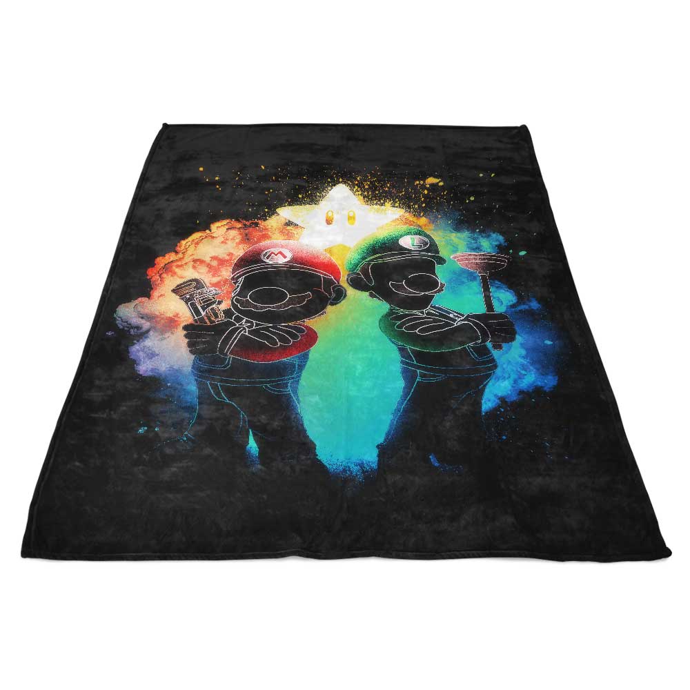 Soul of the Plumbers High - Quality Fleece Blanket by Donnie Illustrations