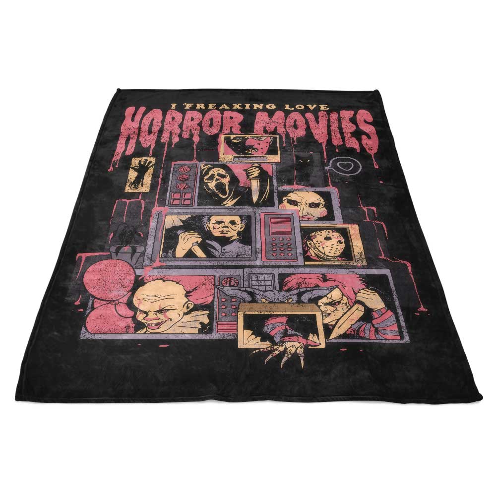 Cozy Fleece Blanket for Die - Hard Horror Movie Fans