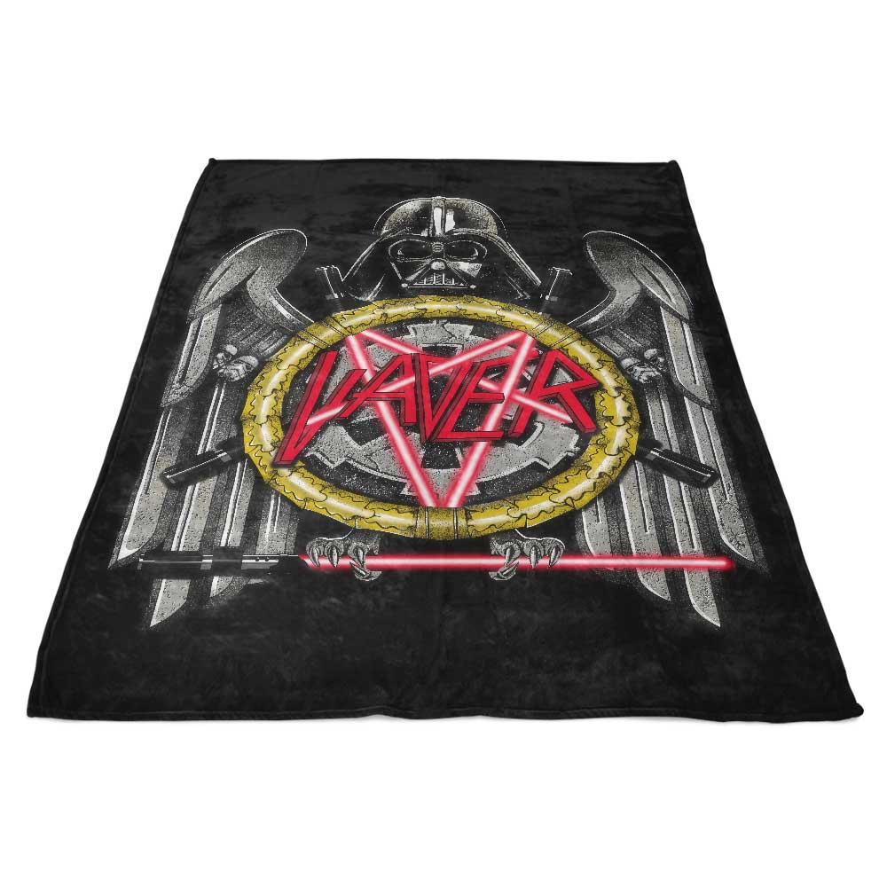 Death Vader Themed Luxury Fleece Blanket for Comfort