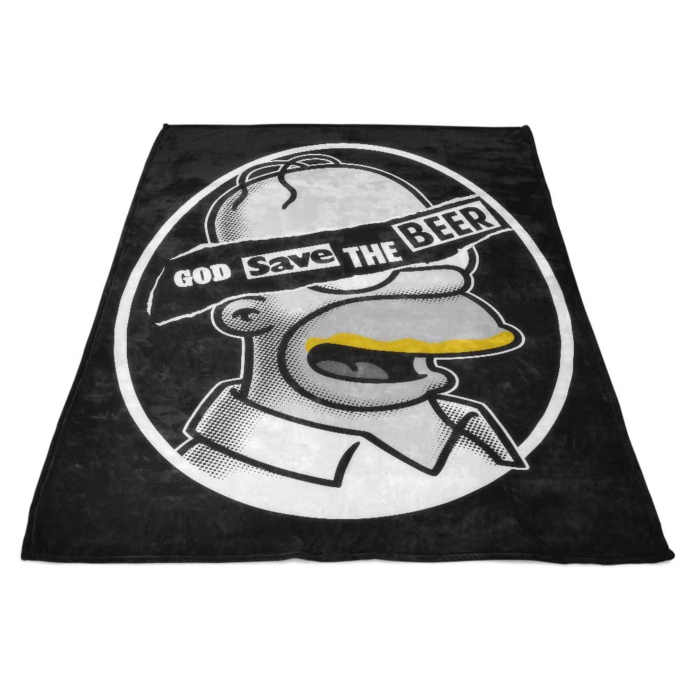Divine Protection for Beer - Cozy Fleece Blanket