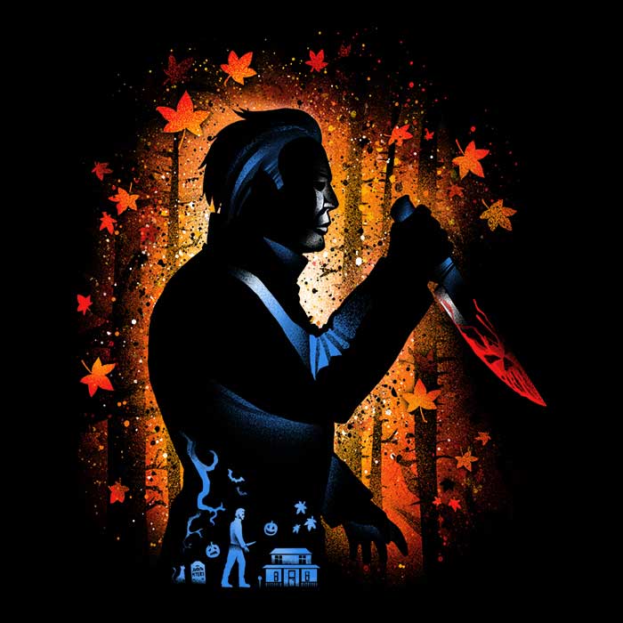 Alemaglia's Spooky Halloween Killer Themed Fleece Blanket