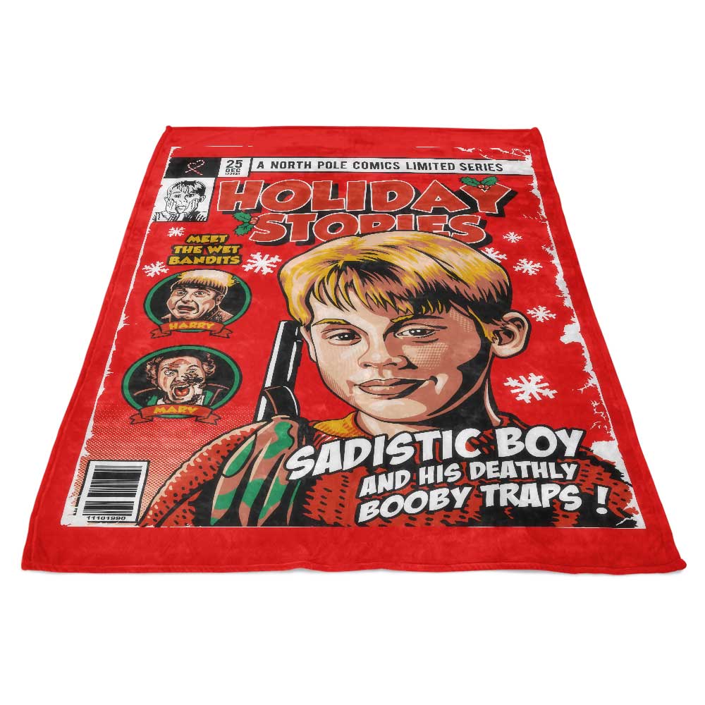 Cozy 'Kevin's Holiday Stories' Fleece Blanket for Comfort