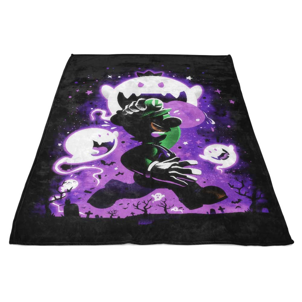 The Cozy Ghost Plumber Fleece Blanket by Alemaglia