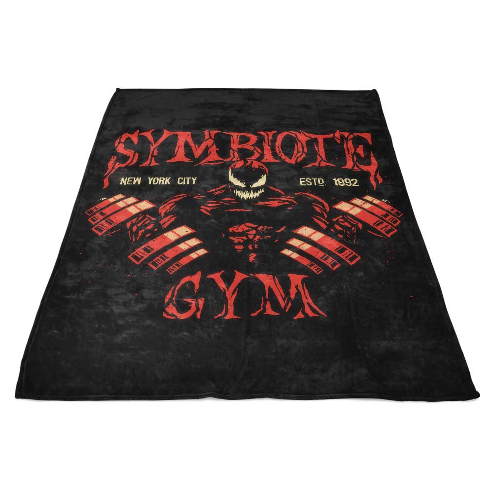 Symbiote Gym Branded Fleece Blanket for Comfortable Use