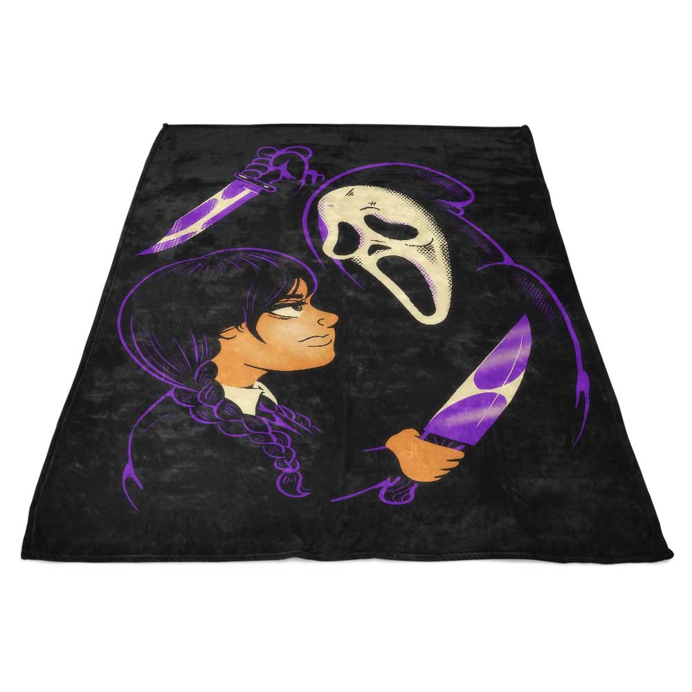 Ultra-Soft 'Ghosts and Freaks' Fleece Blanket by Fitas Artwork