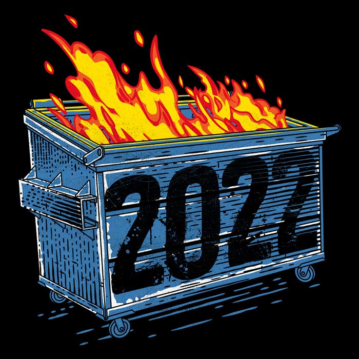 2022 Dumpster Fire-themed Super Soft Fleece Blanket