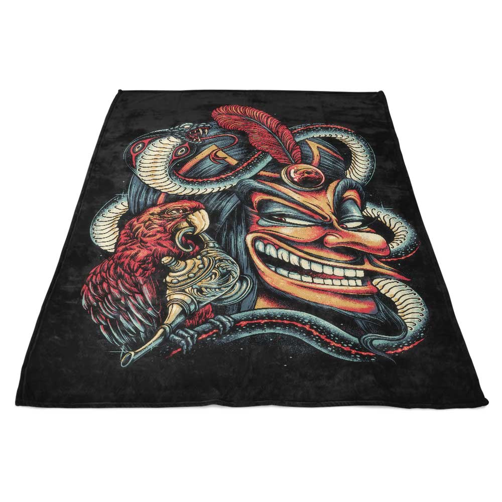 Glitchygorilla's 'Hunger for Power' Luxury Fleece Blanket