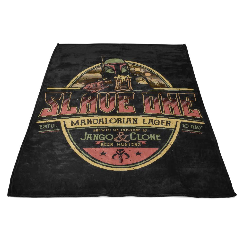 Slave One Lager Branded Fleece Blanket - A Cosy Polyester Bedding Item