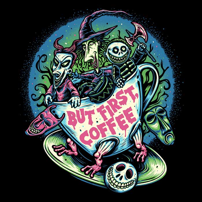 Cozy Momma Gorilla's 'But First Coffee' Fleece Blanket