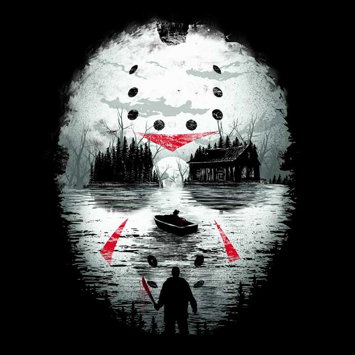 Friday Night Terror-themed Cozy Fleece Blanket for a Scary Night