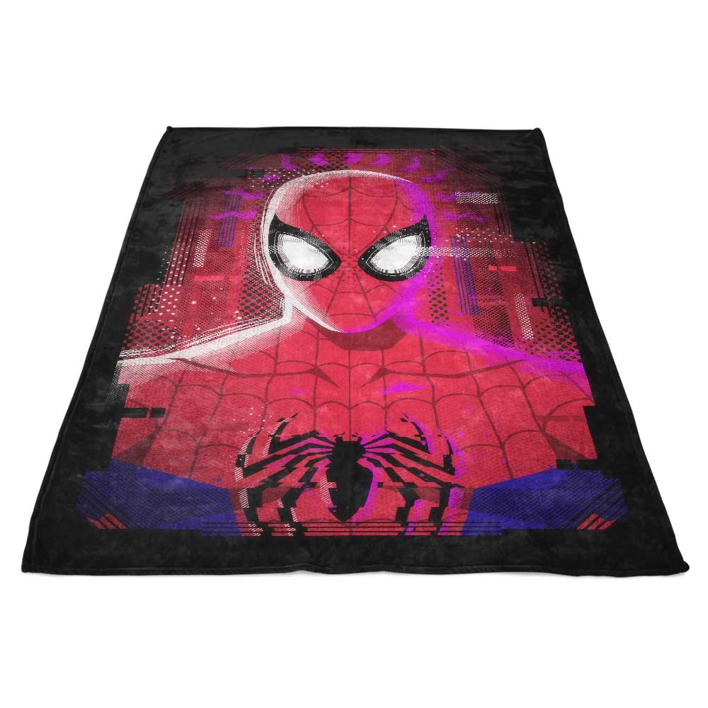 Glitched Parker Design Fleece Blanket - Cozy and Soft