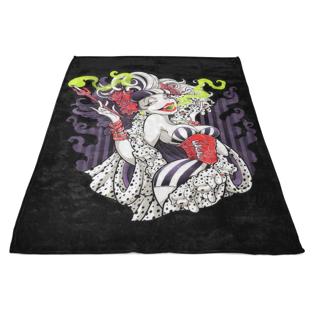 Jehsee's Cruella de Mon Themed Ultra - Soft Polyester Fleece Blanket