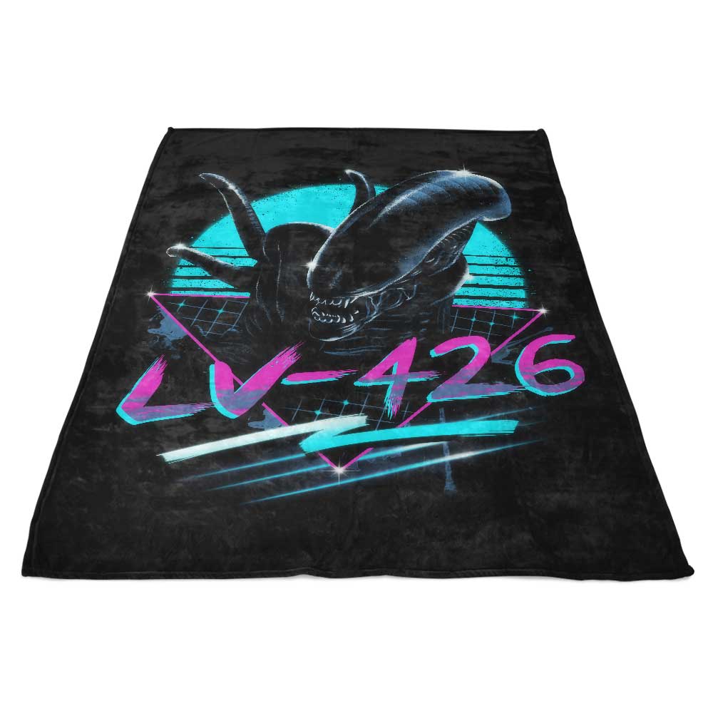 Rad Alien-themed Fleece Blanket for Cosy Comfort