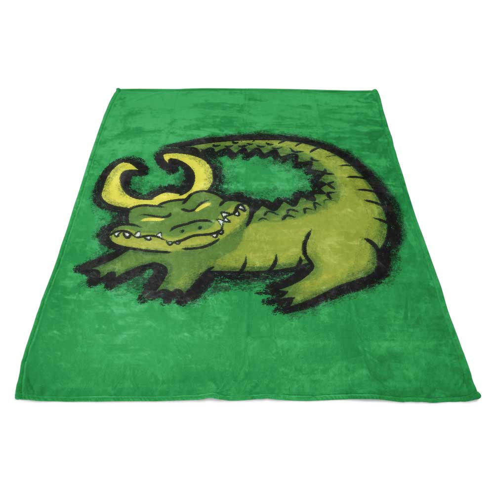 Ultra - Soft Alligator King Polyester Fleece Blanket