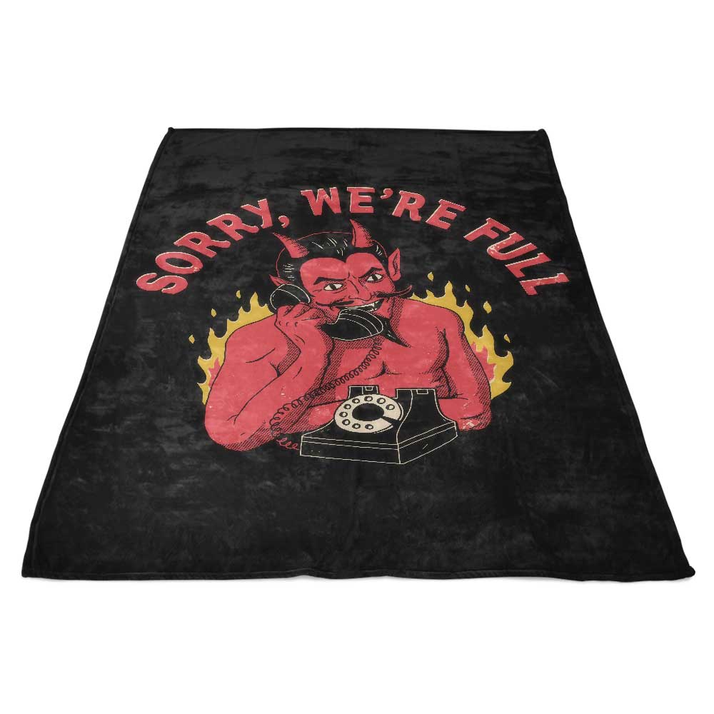 Ultra - Soft 'Sorry We're Full' USA - Made Fleece Blanket