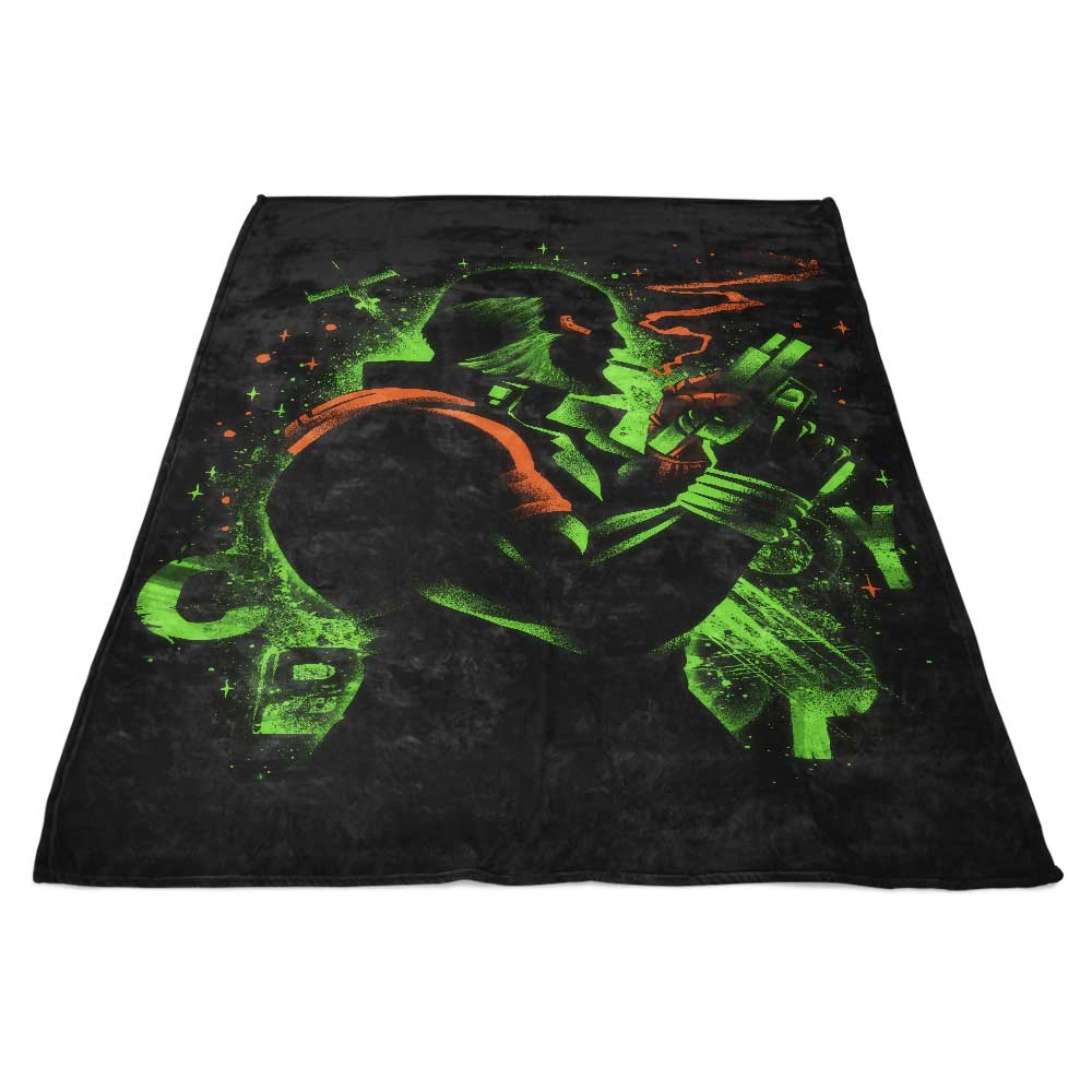 Black Dog-themed Ultra-soft Fleece Blanket for Cozy Moments
