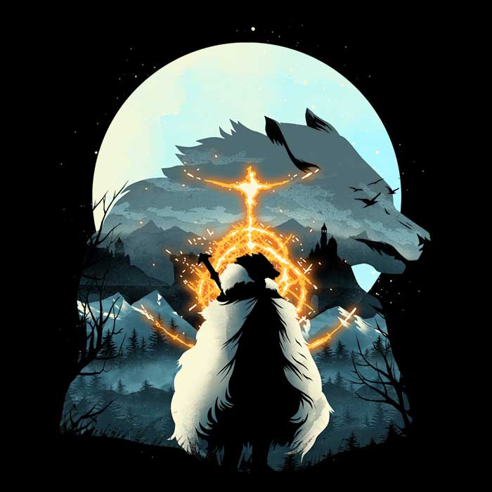 The Cozy Half Wolf Fleece Blanket by Dandingeroz