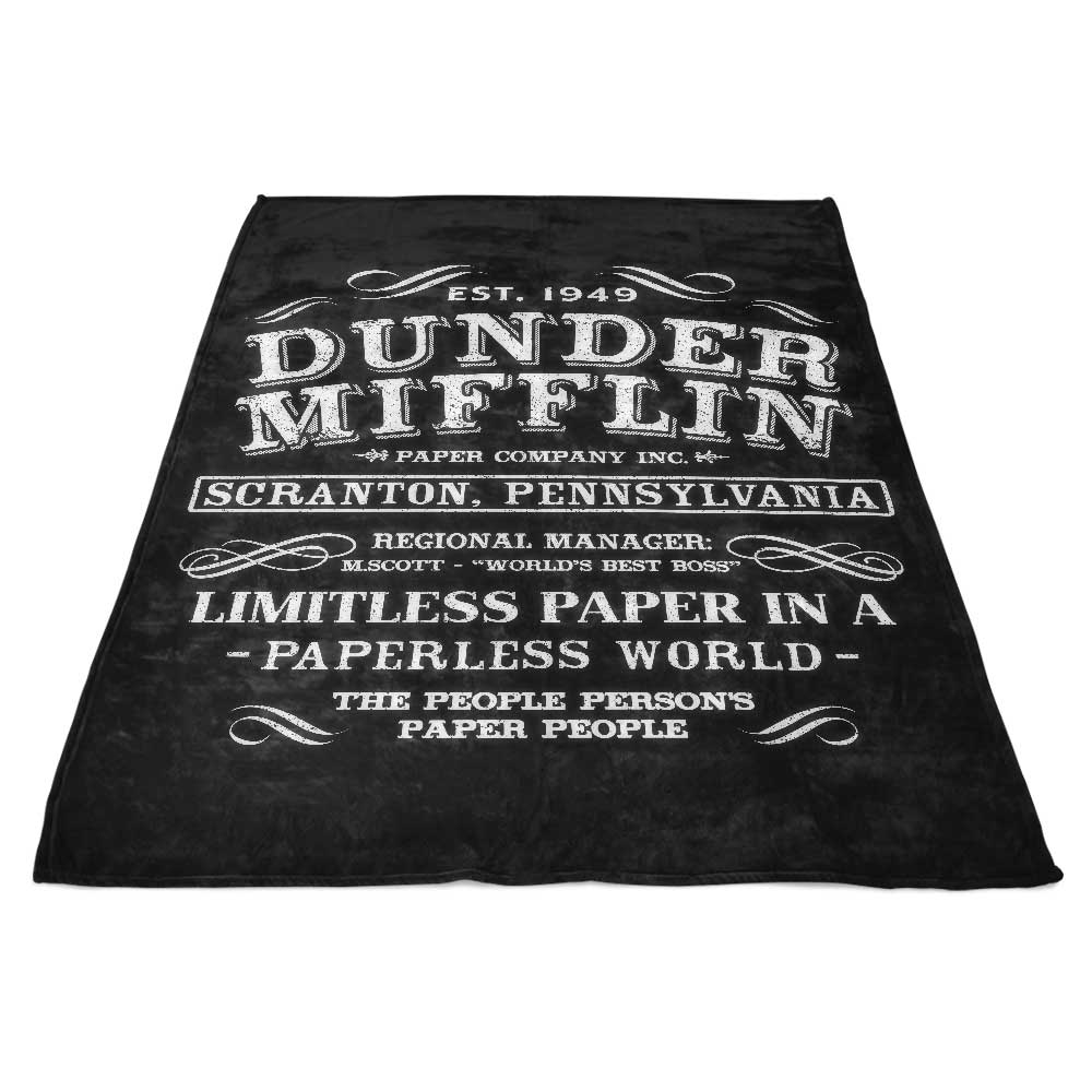Pescapin's Limitless Paper Brand Ultra - Soft Polyester Fleece Blanket