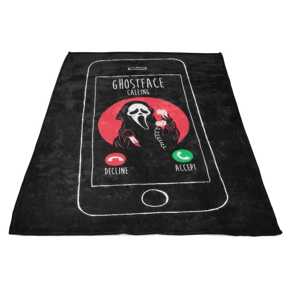 Ultra-Soft 'Who's Calling' Fleece Blanket by DinoMike