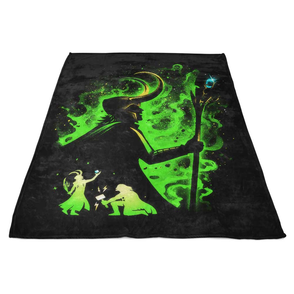 Mischievous Viking - Cozy Fleece Blanket for Comfort and Warmth