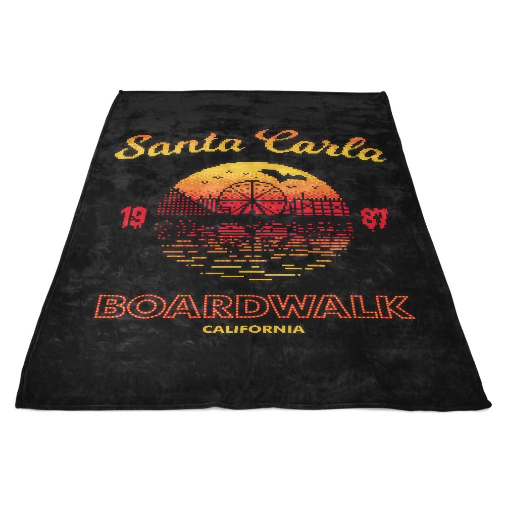 Stationjack's Santa Carla Sunset-themed Ultra-soft Polyester Fleece Blanket